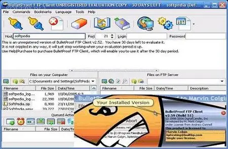 BulletProof FTP Client 2009 Build 72.0.64