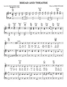 Bread And Theatre - Artie Butler, Iris Rainer Dart, Mike Stoller, The People In The Picture Musical (Piano-Vocal-Guitar)