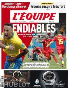 L'equipe du Mardi 3 Juillet 2018