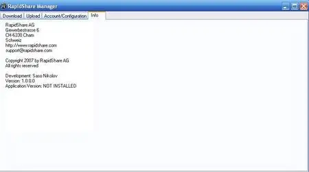 Official Rapidshare Manager 2008