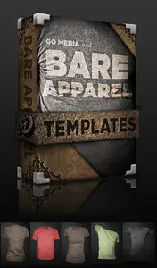 GO MEDIA's NEW T-Shirt Templates Bare Apparel PSD's