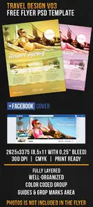 PSD Template - Travel Design V03 Flyer FB Cover