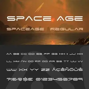 Font Space Age Yr