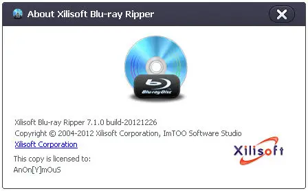 Xilisoft Blu-Ray Ripper 7.1.0 Build-20121226 Multilanguage