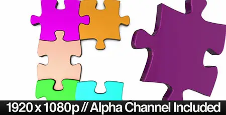 Colorful Jigsaw Puzzle Coming Together - Motion Graphics (VideoHive)