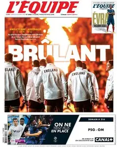 L'Equipe du Samedi 3 Octobre 2015