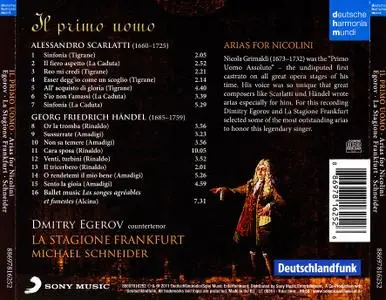 Dmitry Egorov, Michael Schneider, La Stagione Frankfurt - A.Scarlatti, Handel: Il Primo Uomo: Arias for Nicolini (2011)