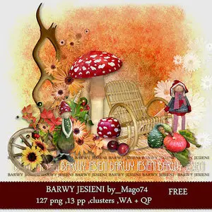 Scrap Kit: Colors of The Autumn & Quick Page: Autumn Brings Beauty