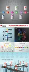 Vectors - Timeline Infographics 42