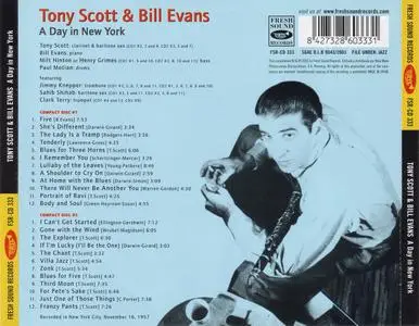 Tony Scott & Bill Evans - A Day In New York (1957) {2CD Set, Fresh Sound FSR-CD 333 rel 2003}