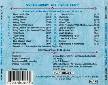 Curtis Mosby and Henry Starr - Recorded On The West Coast And London, 1924-1939 (1996) {Jazz Oracle BDW8003}
