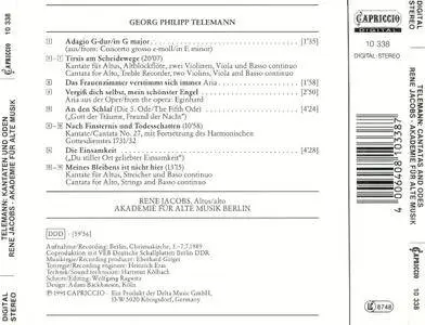 René Jacobs, Akademie für Alte Musik Berlin - Telemann: Cantaten & Odes (1991)