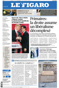 Le Figaro du Lundi 22 Février 2016