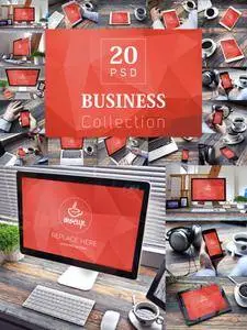 CreativeMarket - 20 PSD Mockups Business Collection