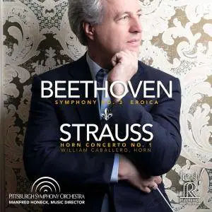 Manfred Hobeck - Beethoven: Symphony No. 3, Op. 55 "Eroica" - Strauss: Horn Concerto No. 1, Op. 11 (Live) (2018) [24/192]