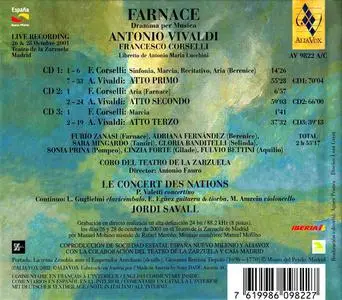Jordi Savall, Le Concert des Nations - Antonio Vivaldi & Francesco Corselli: Farnace (2002)