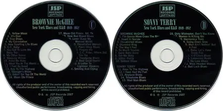 Stick McGhee with Brownie McGhee & Sonny Terry - New York Blues and R&B 1947-1955 (2007) 4CD Box Set