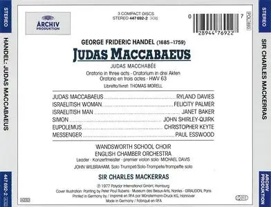 Charles Mackerras, English Chamber Orchestra, Wandsworth School Choir - George Frideric Handel: Judas Maccabaeus (1995)