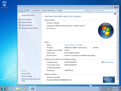 Windows 7 Ultimate SP1 Multilingual Preactivated (x64) September 2023
