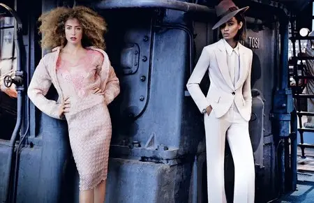 Raquel Zimmermann & Joan Smalls - Mario Testino Photoshoot 2013