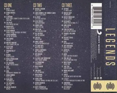 Various Artists - Ministry of Sound: Legends (2017) {3CD Set Ministry of Sound-Sony Music MOSCD501}