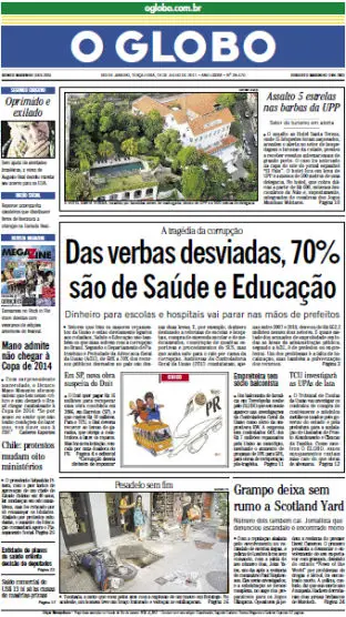 Jornal O Globo - 19 de julho de 2011