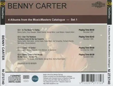 Benny Carter - 4 Albums From The MusicMasters Catalogue - Set 1 (1987-89) {4CD Set Nimbus Records rel 2011}
