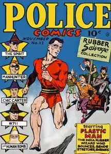 Police Comics 013 Quality Plastic Man Jack Cole The Spirit Will Eisner Quality Nov 1942