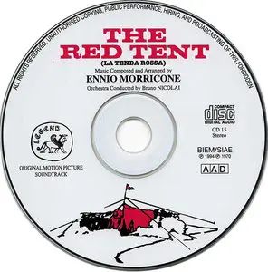 Ennio Morricone - La Tenda Rossa (The Red Tent): Original Motion Picture Soundtrack (1969) Reissue 1994