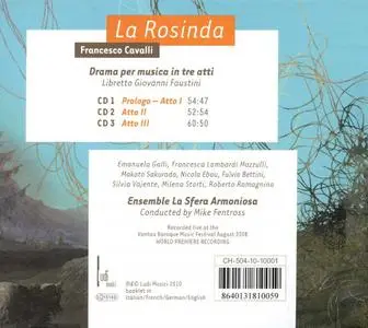Mike Fentross, Ensemble La Sfera Armoniosa - Francesco Cavalli: La Rosinda (2010)