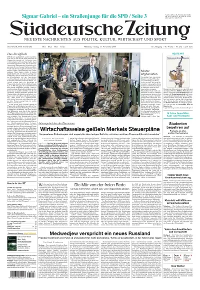 Sueddeutsche Zeitung vom 13.11.2009