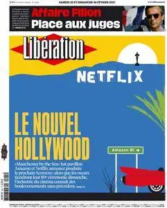 Libération du Samedi 25 & Dimanche 26 Février 2017