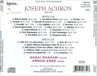 Hagai Shaham, Arnon Erez - Joseph Achron: Complete Suites for Violin & Piano (2012) 2CDs