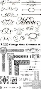 Vectors - Vintage Menu Elements 18