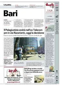 la Repubblica Bari - 5 Settembre 2018