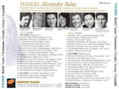 Rudolph Palmer – Handel: Alexander Balus (1998)