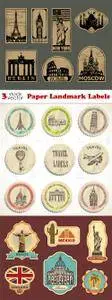 Vectors - Paper Landmark Labels