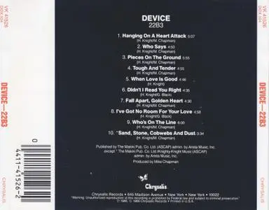 Device - 22B3 (1986) {3 Versions of One Album}