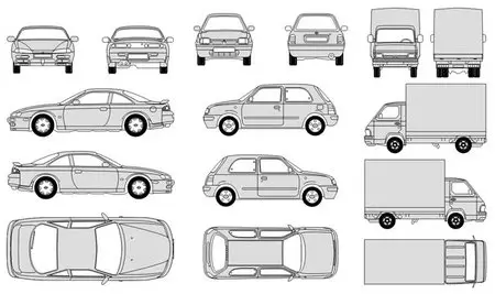 Nissan Outline in CorelDRAW