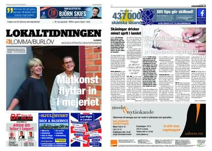 Lokaltidningen Lommabladet – 29 september 2018