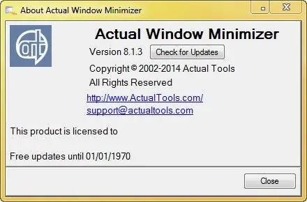 Actual Window Minimizer 8.1.3