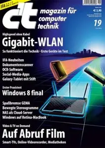 ct Magazin für Computertechnik No 19 vom 27. August 2012