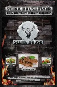 GraphicRiver Steak House Flyer Template