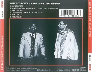 Archie Shepp / Dollar Brand - Duet (1990) {Denon} [Repost]