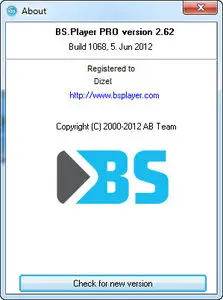 BS.Player Pro 2.62 Build 1068 Final Multilanguage Portable