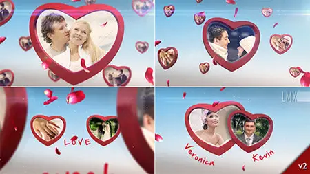 Heart Frame Gallery - Project for After Effects (VideoHive)