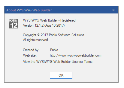 WYSIWYG Web Builder 12.1.2