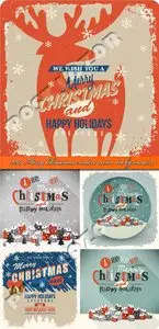 2014 Merry Christmas creative vector backgrounds 9