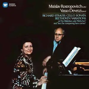 Mstislav Rostropovich & Vasso Devetzi - Beethoven: Cello Variations - Richard Strauss: Cello Sonata (1975/2017) [24/96]