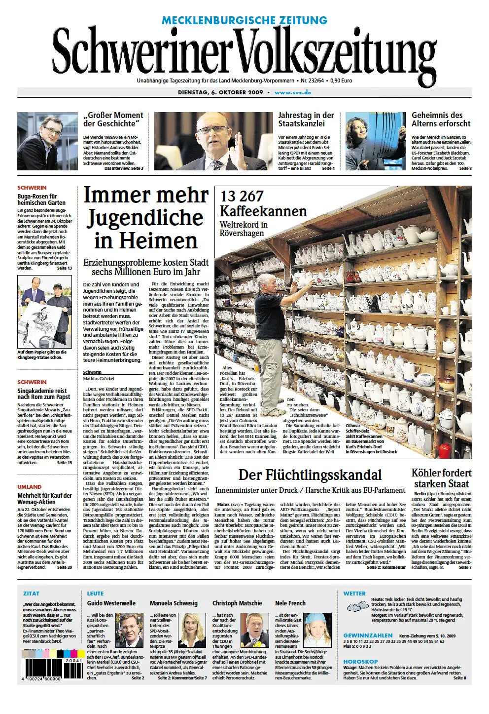 Schweriner Volkszeitung 06.10.2009
